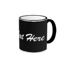 Black and White Your Text  Mug Template