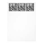 Black and White Zebra Print Pattern. Announcement