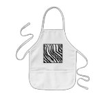 Black and White Zebra Print Pattern. Apron