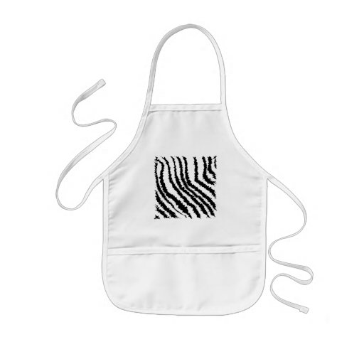 Black and White Zebra Print Pattern. Aprons