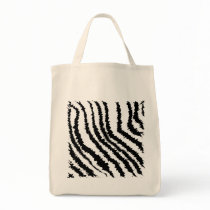 Black and White Zebra Print Pattern. Tote Bag