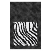 Black and White Zebra Print Pattern. Full Color Flyer