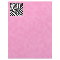 Black and White Zebra Print Pattern. Letterhead