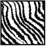 Black and White Zebra Print Pattern. Acrylic Cut Outs