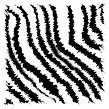 Black and White Zebra Print Pattern. Acrylic Cut Outs