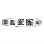 Black and White Zebra Print Pattern. Skateboard Decks