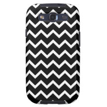 Black and White Zig Zag Pattern. Samsung Galaxy S3 Case