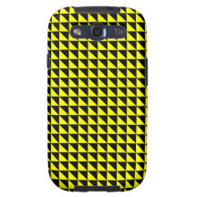 Black and Yellow Triangle Pattern Galaxy SIII Cover