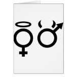 black angel and devil icon cards