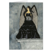 Black Angel Notecard