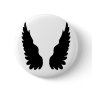 black angel wings pinback buttons