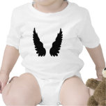 black angel wings romper