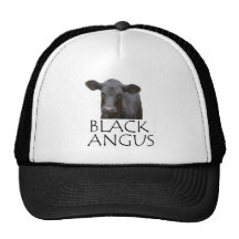 Black Angus Cow Trucker Hat