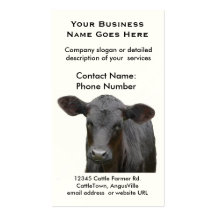 Black Angus Farm or Ranch Beef Producer Business Card Templates