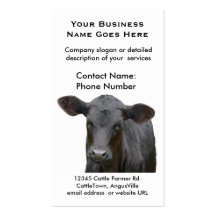Black Angus Farm or Ranch Beef Producer Business Cards