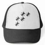 black ant trail mesh hats