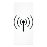 black antenna icon rack card design