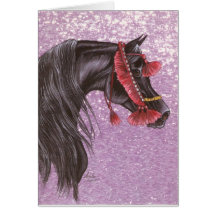 Black Arabian Costume Greeting Card