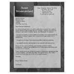 Black Argyle Custom Cover Letter Template letterhead