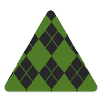 Black Argyle Stickers