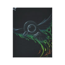 Black as pitch canvas prints