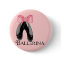 Black Ballerina Slippers 2 Button
