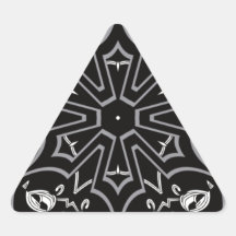 Black bandana like design stickers