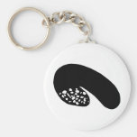black banger sausage key chain