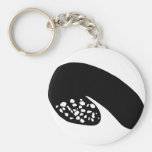 black banger sausage key chain