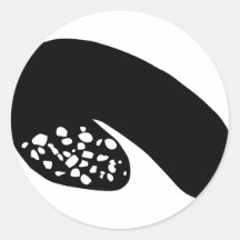 black banger sausage sticker