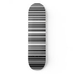 Black Barcode Skateboard Deck