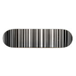 Black Barcode Skateboard Deck