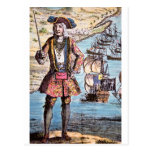 Black Bart Colour Portrait Postcard