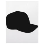 black baseball cap icon letterhead
