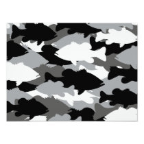 Black Bass Camo Photo Print