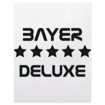 black bayer deluxe icon letterhead design