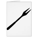 black BBQ fork icon Cards