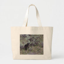Black Bear Cub Canvas Bag