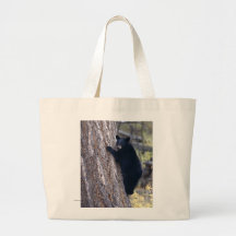Black Bear Cub Tote Bag
