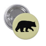 Black Bear Silhouette buttons