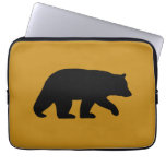 Black Bear Silhouette laptop sleeves