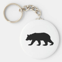 Black Bear Silhouette keychains