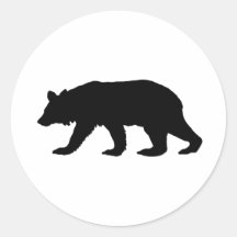 Black Bear Silhouette Sticker