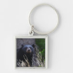 black bear smile key chains