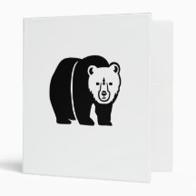 Black Bear Vinyl Binders