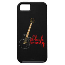 Black Beauty Grunge Electric Guitar iPhone 5 Case
