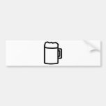 black beer icon bumper stickers