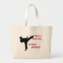 Black belt in awesome canvas bags