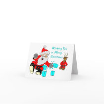 Black Belt Santa Martial Arts Christmas Cards