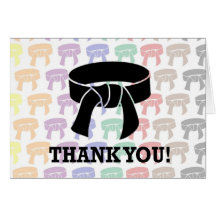 Black Belt Thank You Cards